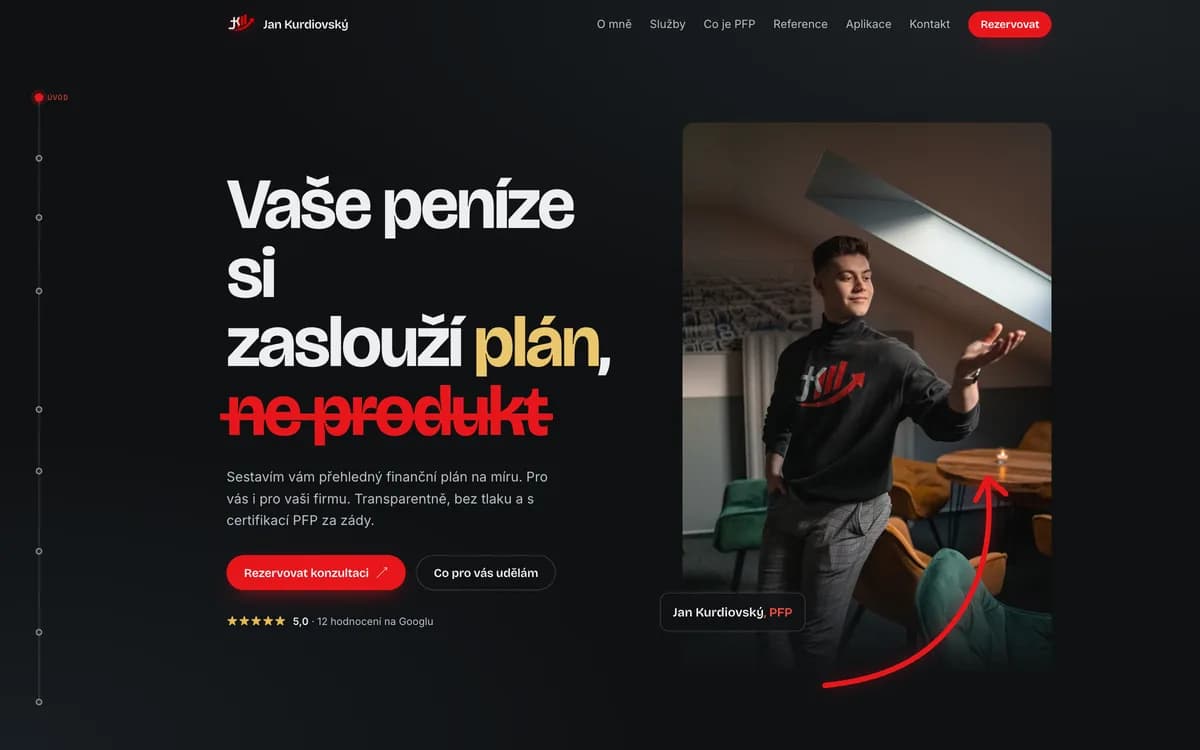Náhled webu Jan Kurdiovský